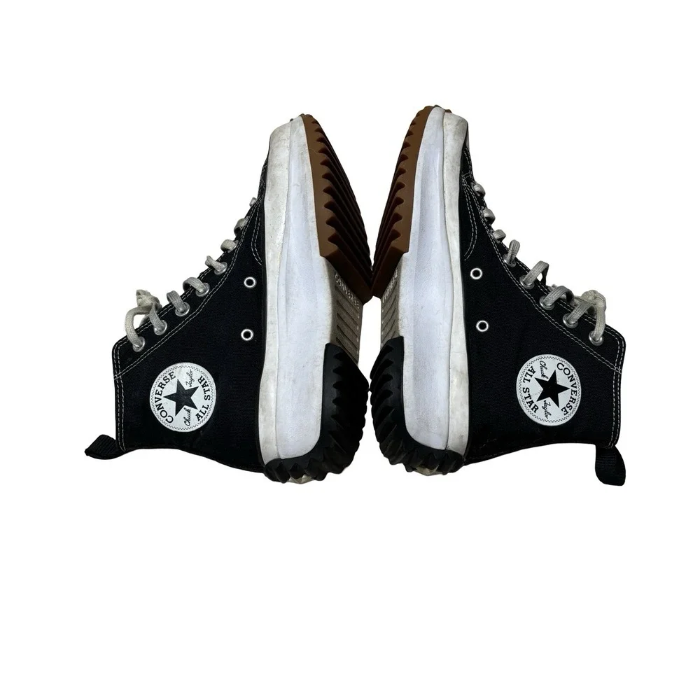 Converse Run Star Hike Black High‎ Top Platform Canvas Sneakers M6.5 W8